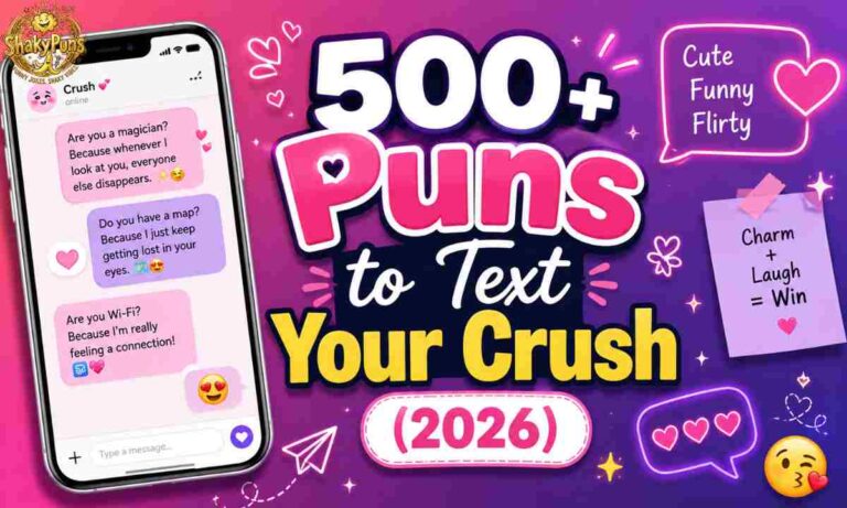 500+ Puns to Text Your Crush (2026)