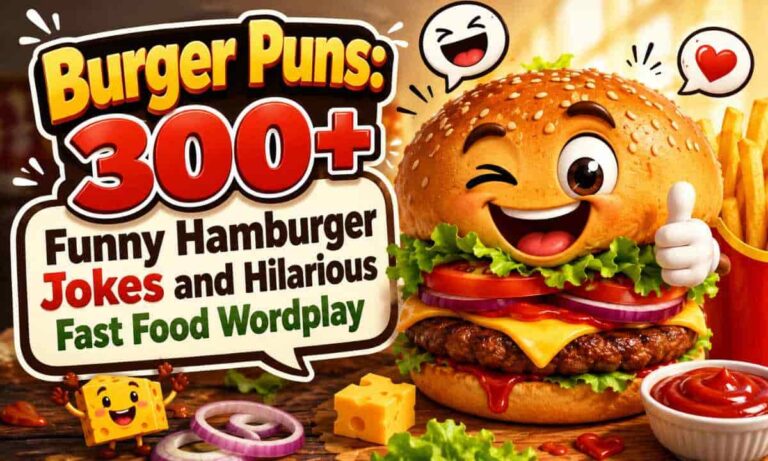 Burger Puns 300+ Funny Hamburger Jokes and Hilarious Fast Food Wordplay