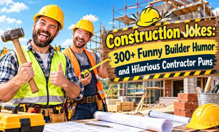 Construction Jokes 300+ Funny Builder Humor and Hilarious Contractor Puns