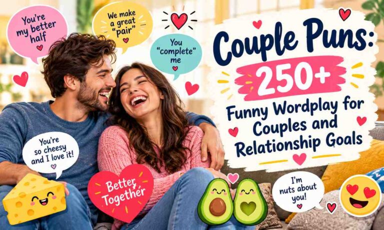 Couple Puns 250+ Funny Wordplay for Couples and Relationship Goals