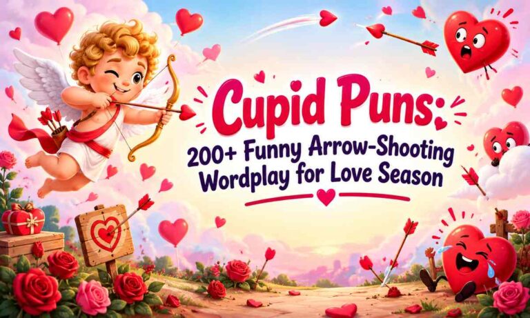 Cupid Puns 200+ Funny Arrow-Shooting Wordplay for Love Season