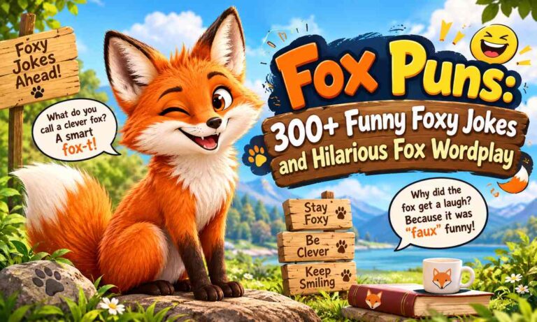 Fox Puns 300+ Funny Foxy Jokes and Hilarious Fox Wordplay