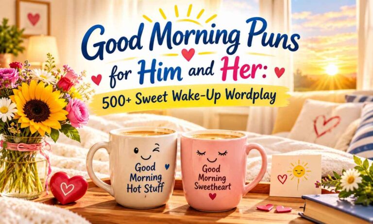 Good Morning Puns for Him and Her 500+ Sweet Wake-Up Wordplay