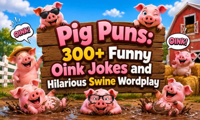 Pig Puns 300+ Funny Oink Jokes and Hilarious Swine Wordplay