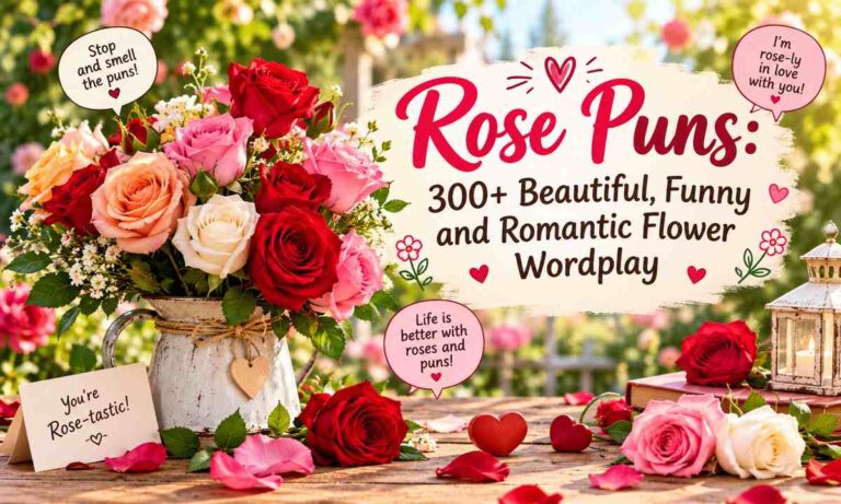 Rose Puns 300+ Beautiful, Funny and Romantic Flower Wordplay