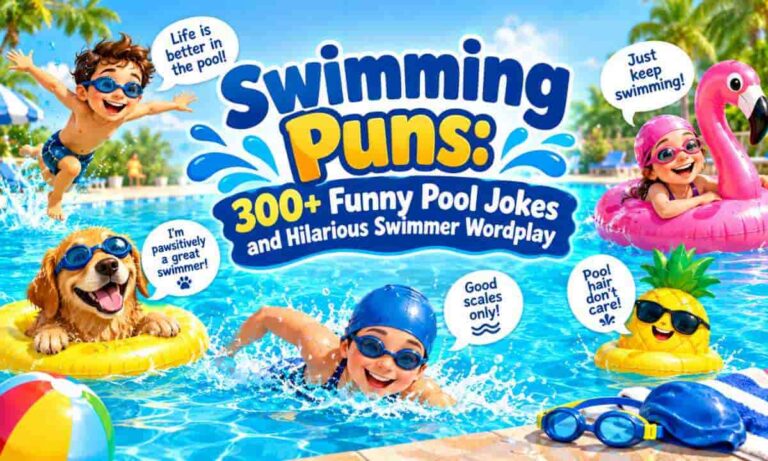 Swimming Puns 300+ Funny Pool Jokes and Hilarious Swimmer Wordplay