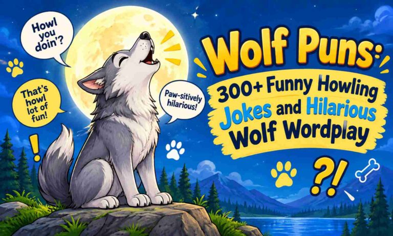 Wolf Puns 300+ Funny Howling Jokes and Hilarious Wolf Wordplay