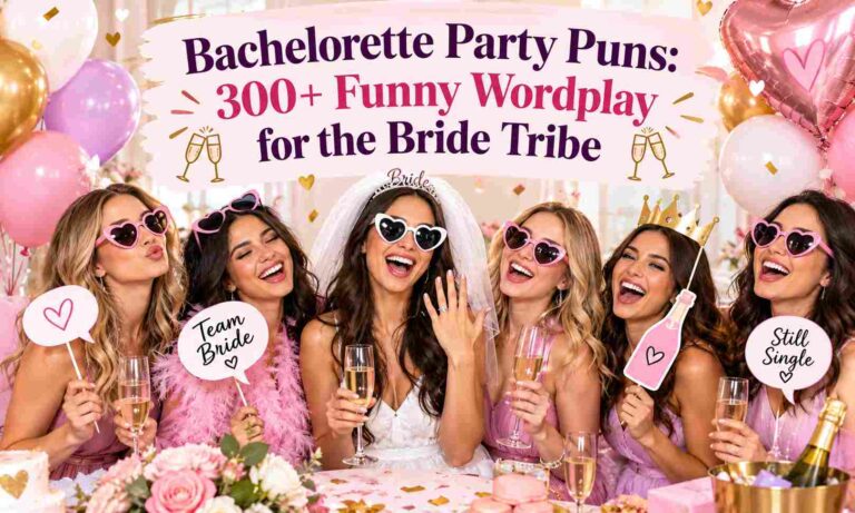 Bachelorette Party Puns 300+ Funny Wordplay for the Bride Tribe