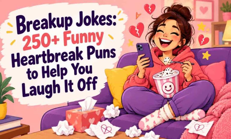 Breakup Jokes 250+ Funny Heartbreak Puns to Help You Laugh It Off