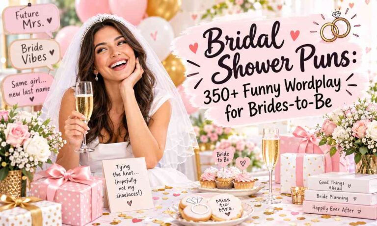 Bridal Shower Puns 350+ Funny Wordplay for Brides-to-Be