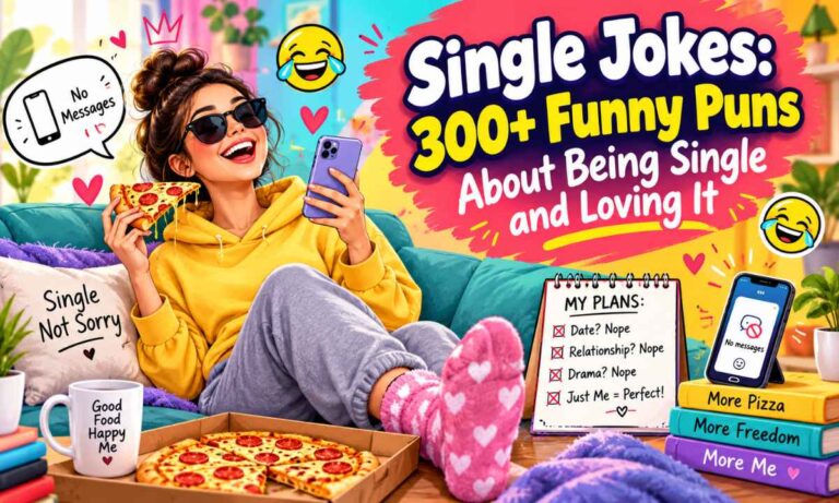 Single Jokes 300+ Funny Puns About Being Single and Loving It